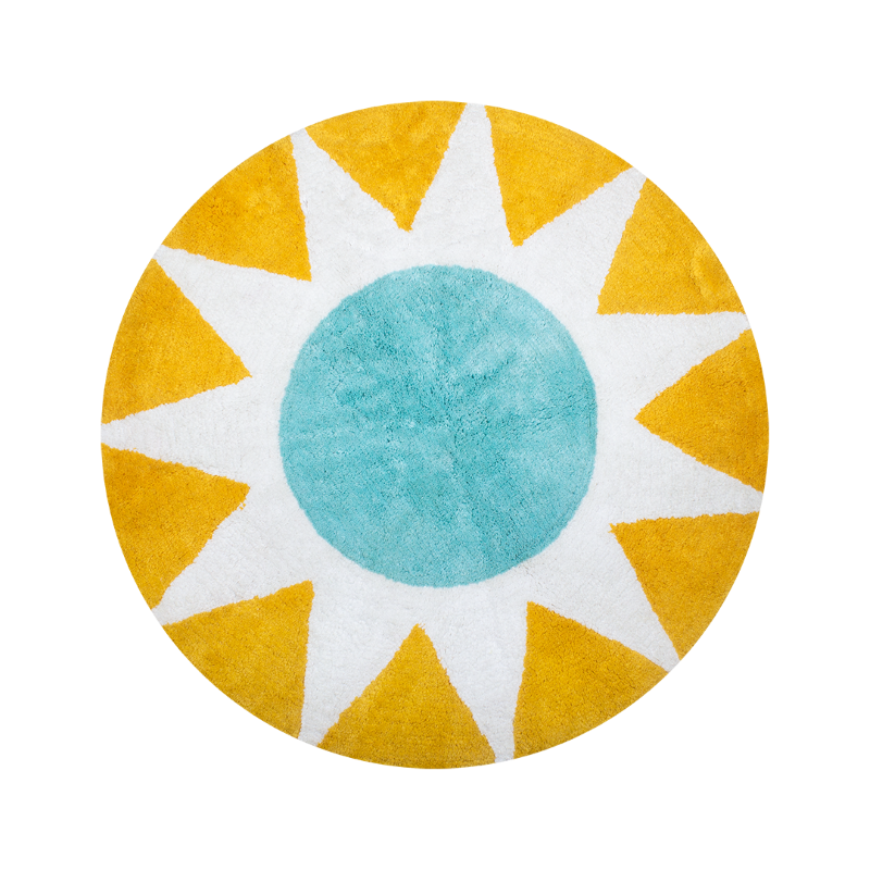 Kitsch Kitchen badmat soleil rond geel