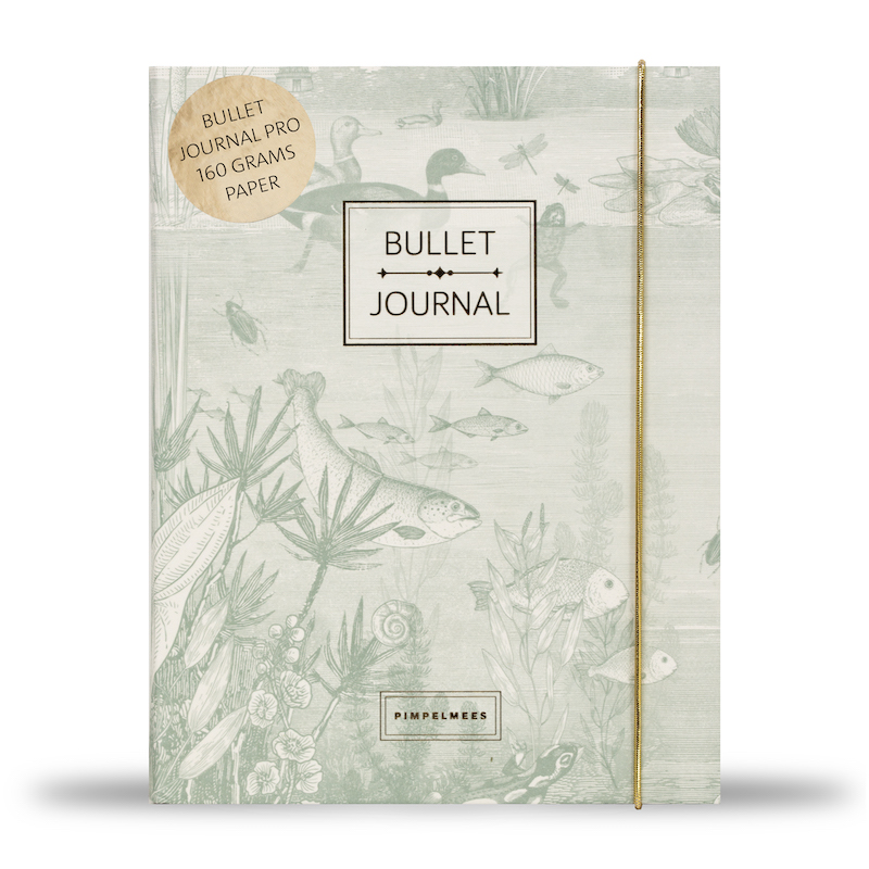 Pimpelmees bullet journal PRO Mono vintage green 