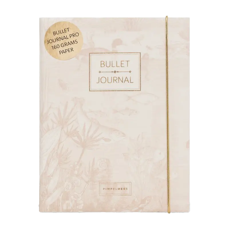 Pimpelmees bullet journal PRO Mono- Luxe edition print warm warm nude FSC