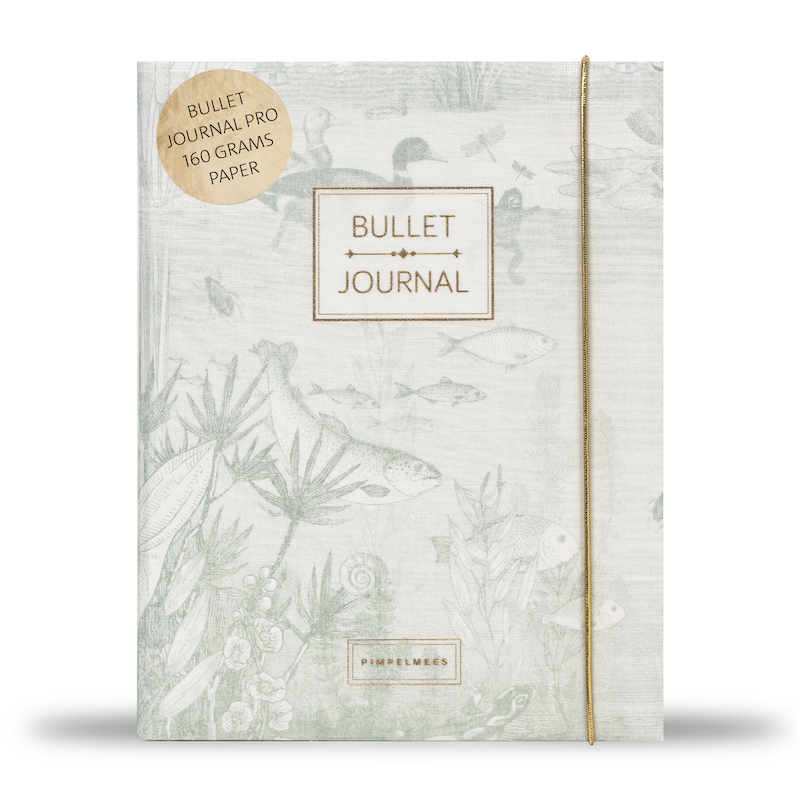 Pimpelmees bullet journal PRO Mono Luxe edition printvintage green 