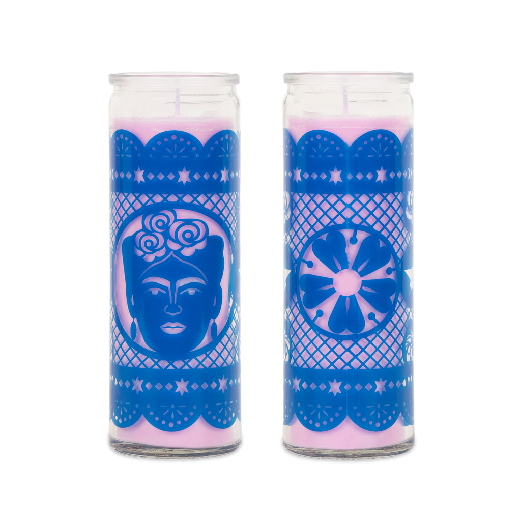 Kitsch Kitchen kaars in glas Papel Picardo Frida