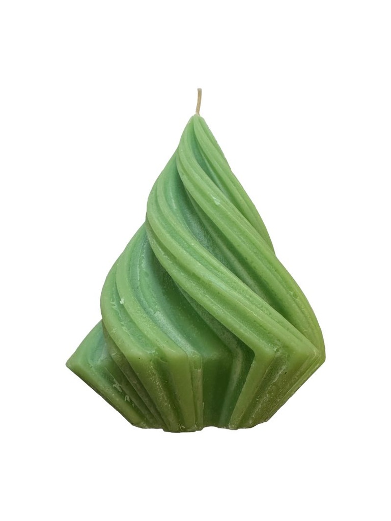 Kitsch Kitchen kerstboom kaars S lichtgroen (5u)