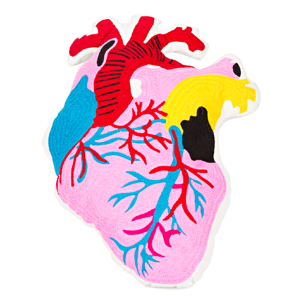 Kitsch Kitchen cushion anatomical heart