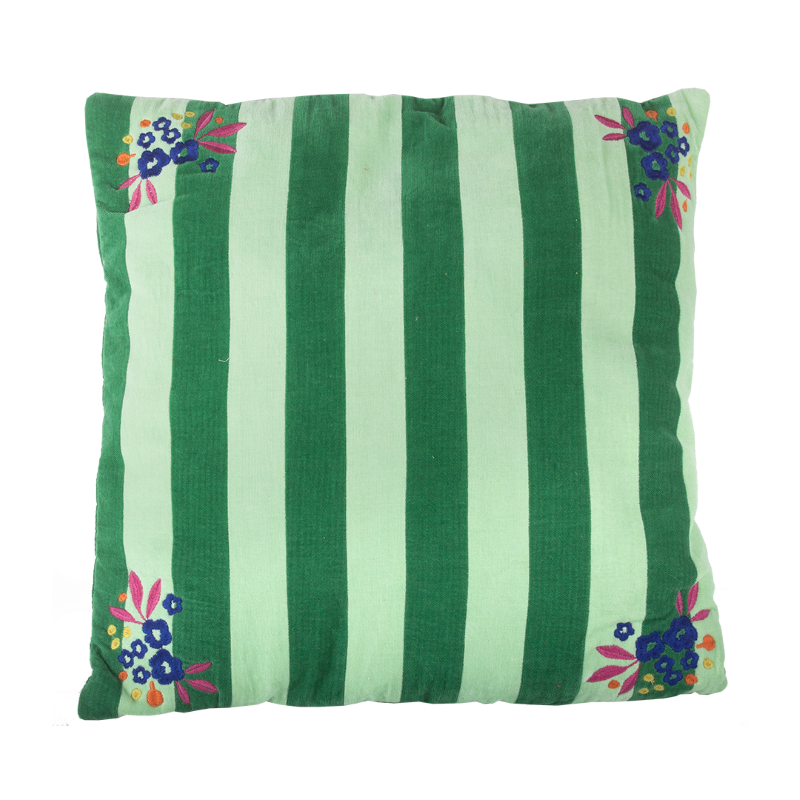 Kitsch Kitchen cushion Mercado de Flores green