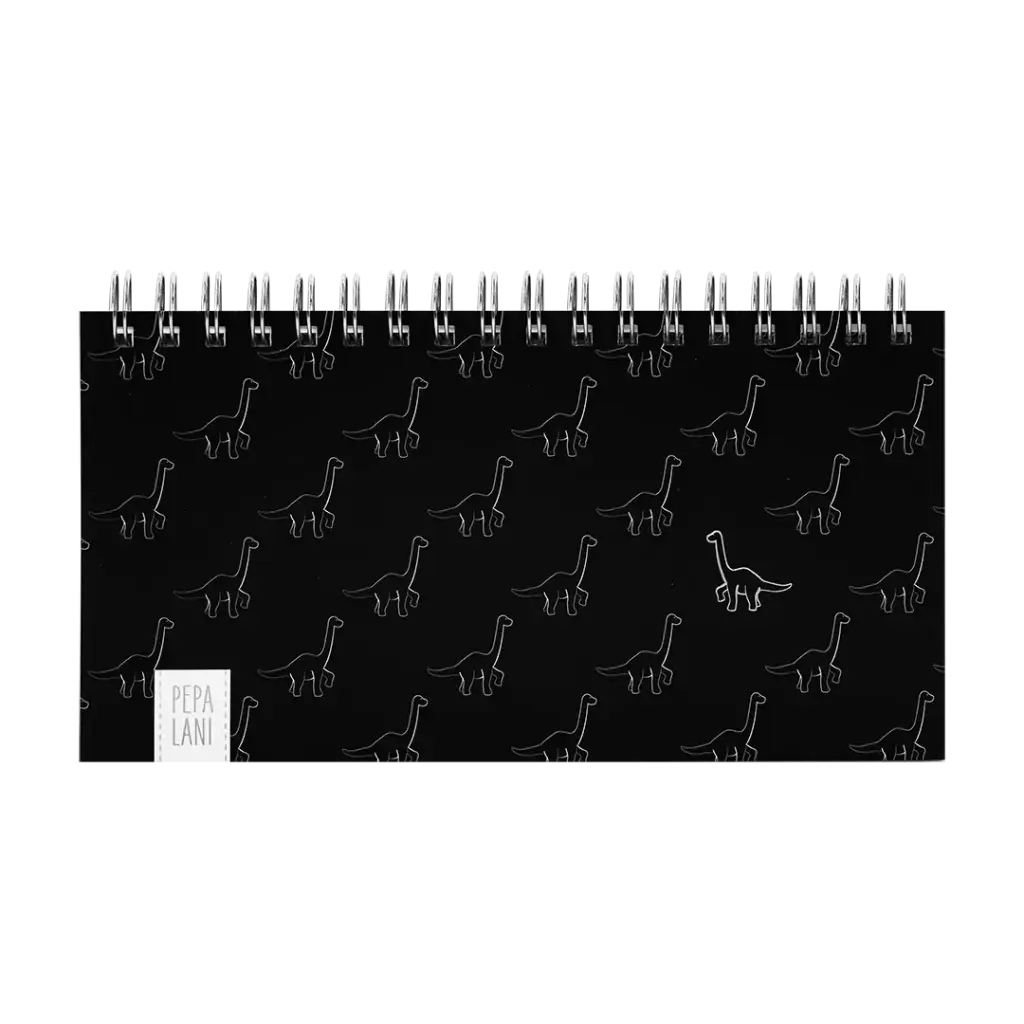 Pepa lani deskplanner Black & White dinos small black 