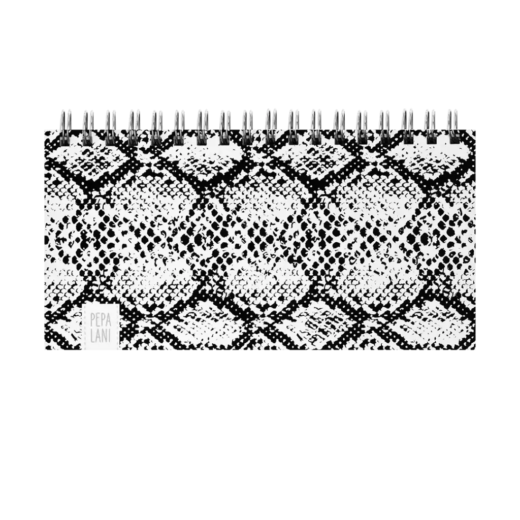 Pepa Lani deskplanner Black & White Snake 