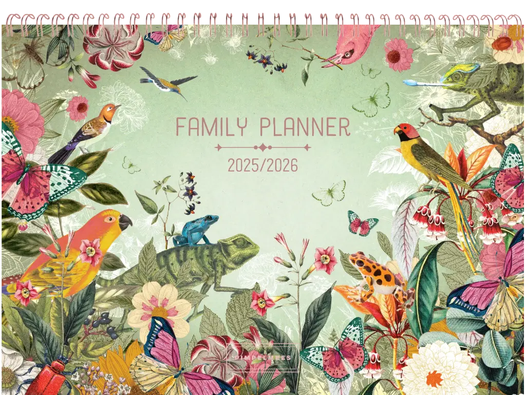 Pimpelmees family planner 18 months 2025 - 2026 Terra Botanica - Apple