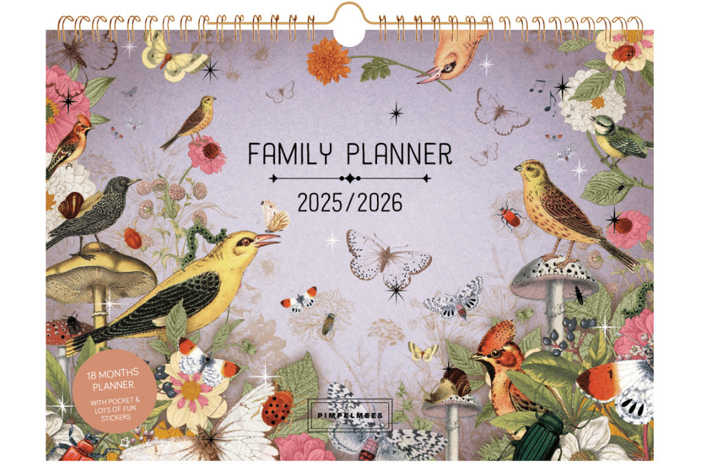 Pimpelmees family planner 18 months 2025 - 2026 Terra Botanica - Berry
