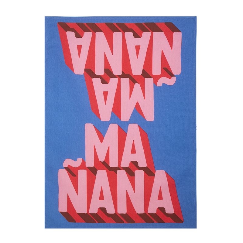 Kitsch Kitchen tea towel Streetstyle Manana