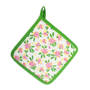 Kitsch Kitchen potholder Mercado de Flores green