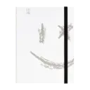 Pepa lani notebook A5 Black & White  Smiley big silver 