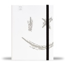 Pepa lani notebook A5 Black & White  Smiley big silver 