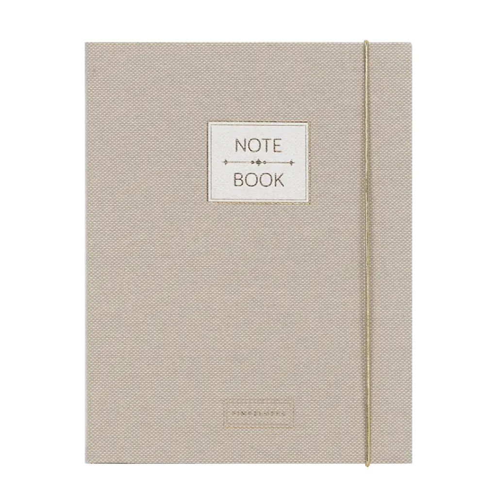 Pimpelmees notebook A5 Mono Luxe edition linnen warm nude 
