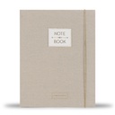 Pimpelmees notitieboek A5 Mono Luxe edition linnen warm nude 