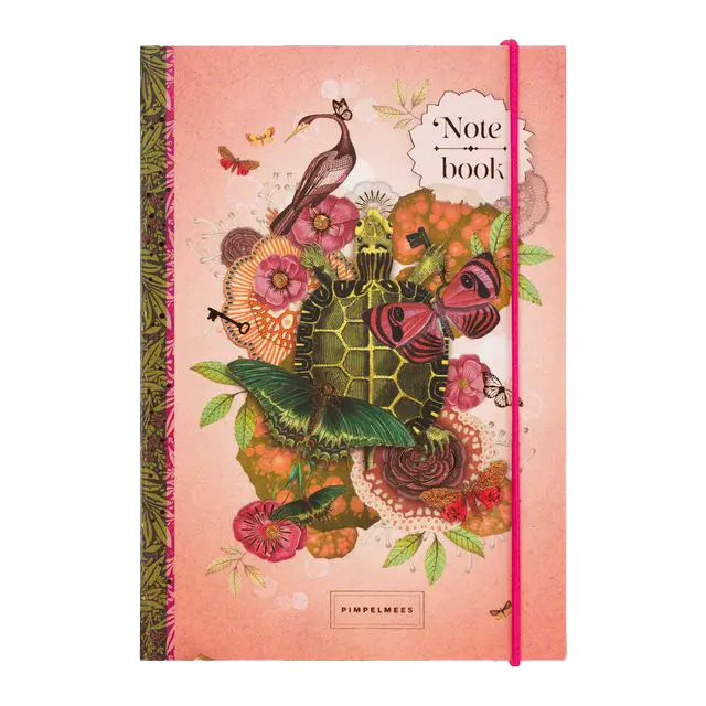 Pimpelmees notitieboek A6 Turtle - Peach 