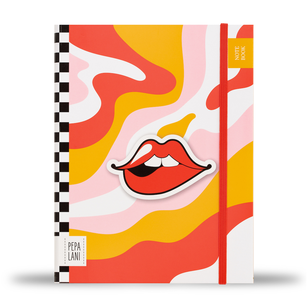 Pepa Lani notebook A5 Flower Retro smile 