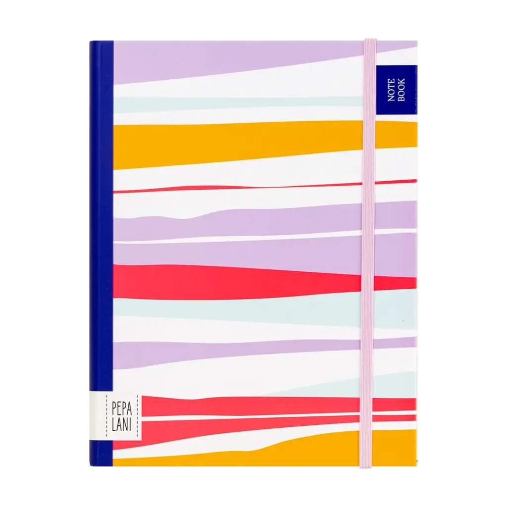 Pepa lani notitieboek Flower A5 stripes 