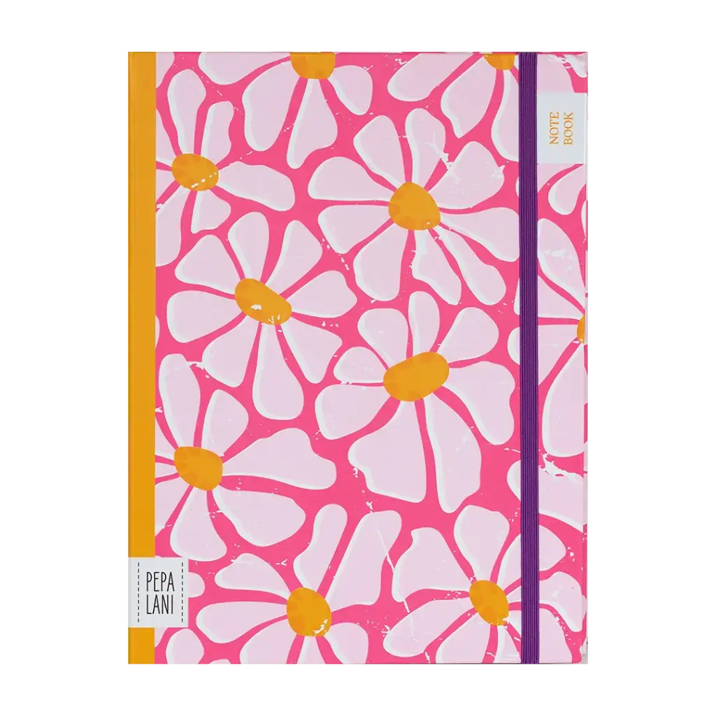 Pepa Lani notebook A5 Spring Flower & Fruity Pink flowers 