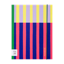 Pepa Lani notitieboek A5 Flower Pink on blue fancy hearts 