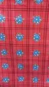 Kitsch Kitchen oilcloth Ramitos red 10cm  (1.20 wide)