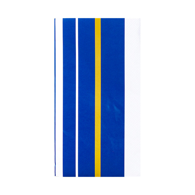 Kitsch Kitchen papieren servetten Sealife gestreept blauw/wit bistro