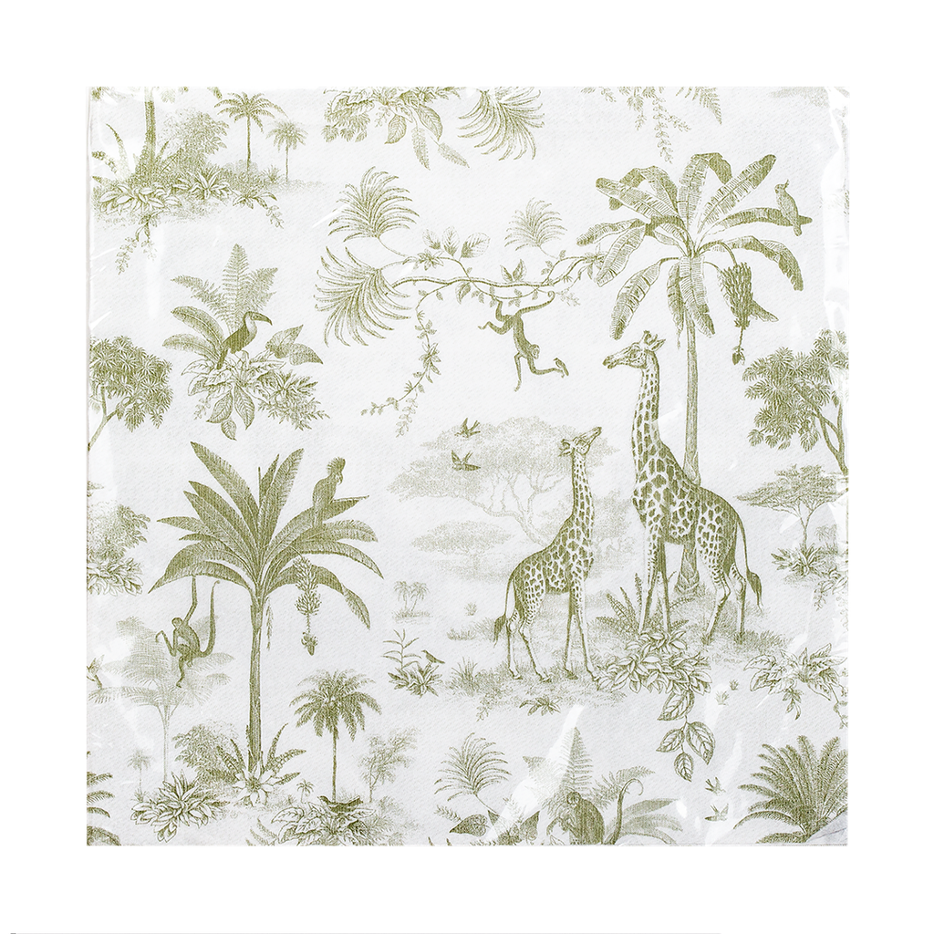Pimpelmees napkins Mono Jungle