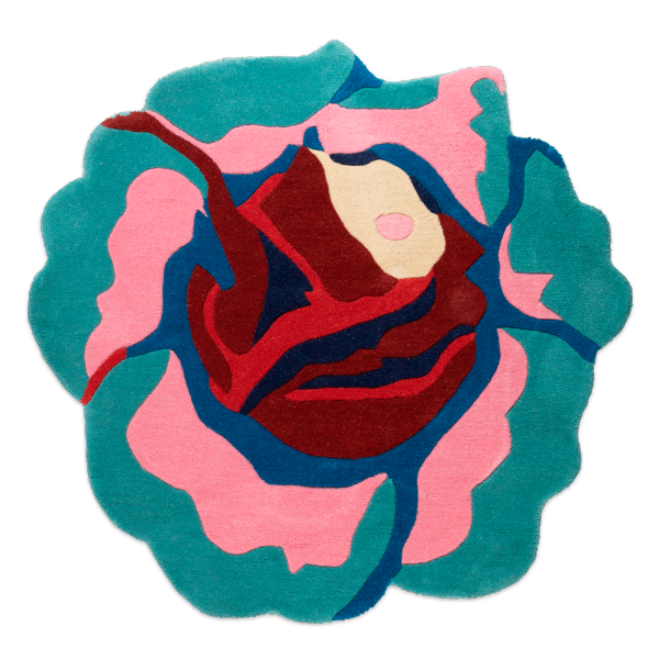 Kitsch Kitchen rug Rose mint