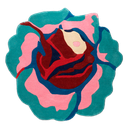 Kitsch Kitchen rug Rose mint