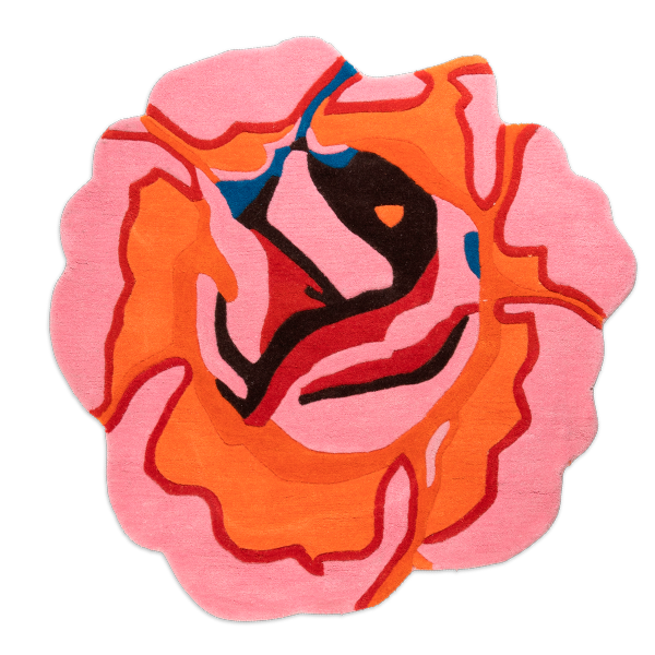 Kitsch Kitchen rug Rose lilac