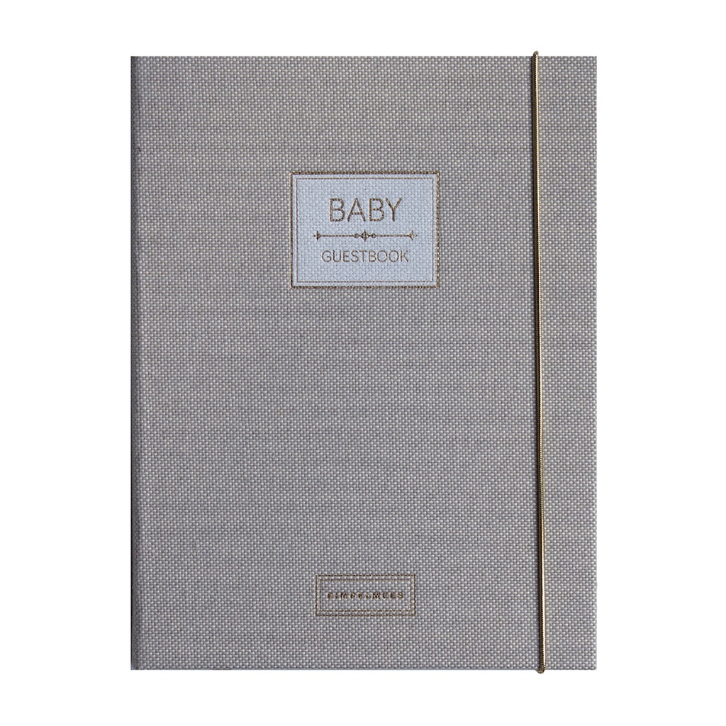Pimpelmees baby guestbook Mono Luxe edition warm nude