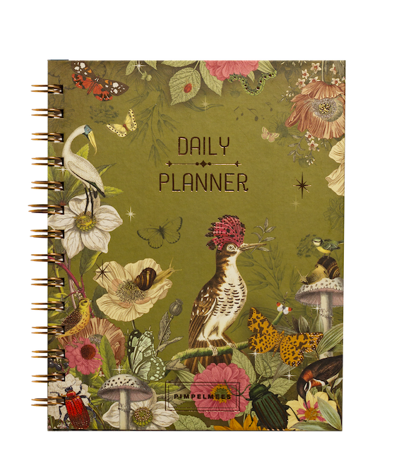 Pimpelmees daily planner - sage 