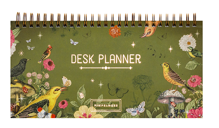 Pimpelmees desk planner - sage 