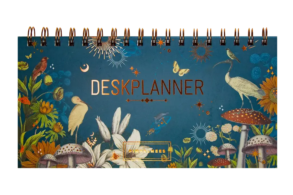 Pimpelmees desk planner - sky 