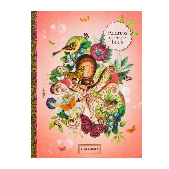 Pimpelmees address book A5 Peach 