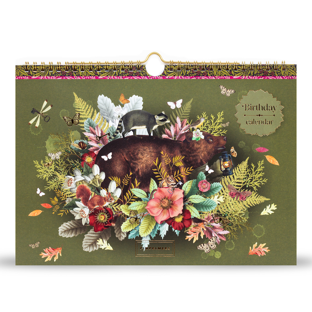 Pimpelmees birthdaycalendar Bear - Olive 