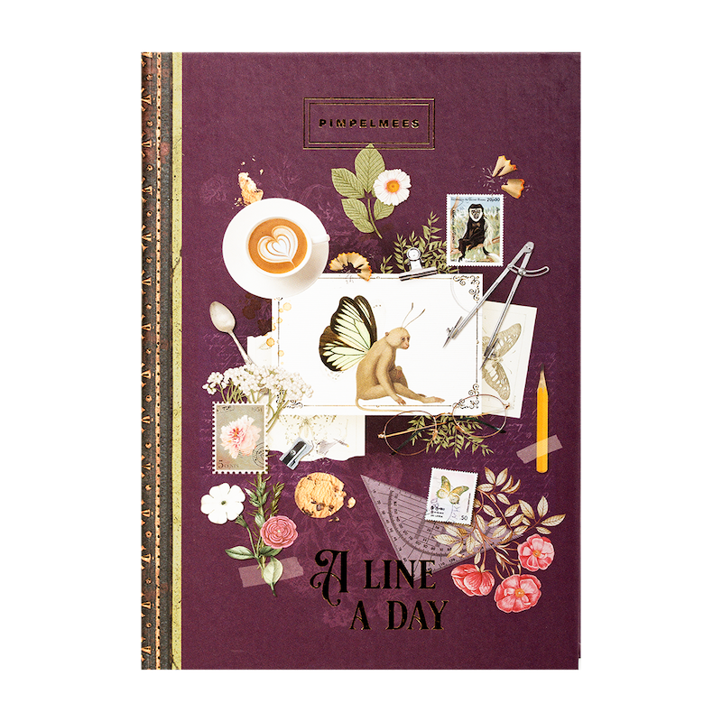 Pimpelmees one line a day Wonderland Wingmonkey Plum