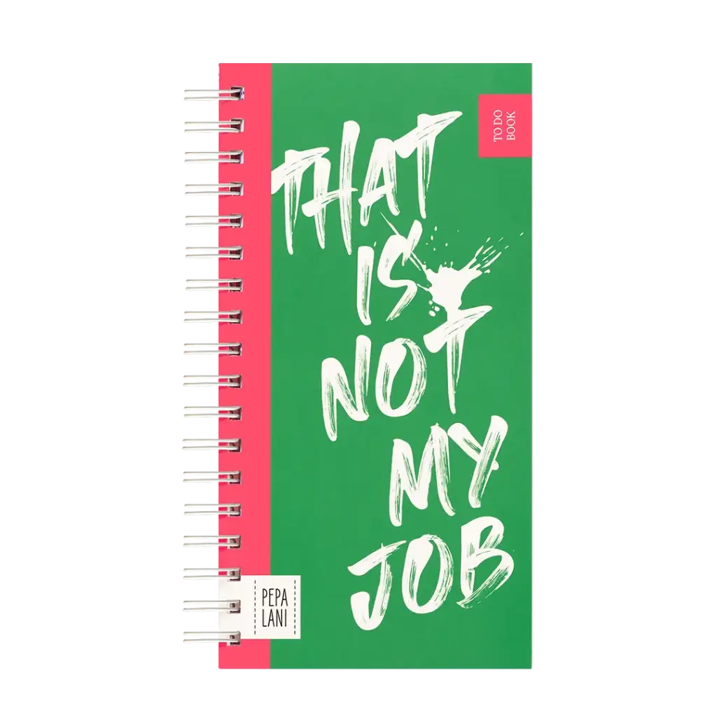 Pepa Lani to do book Flower this is not my job green 