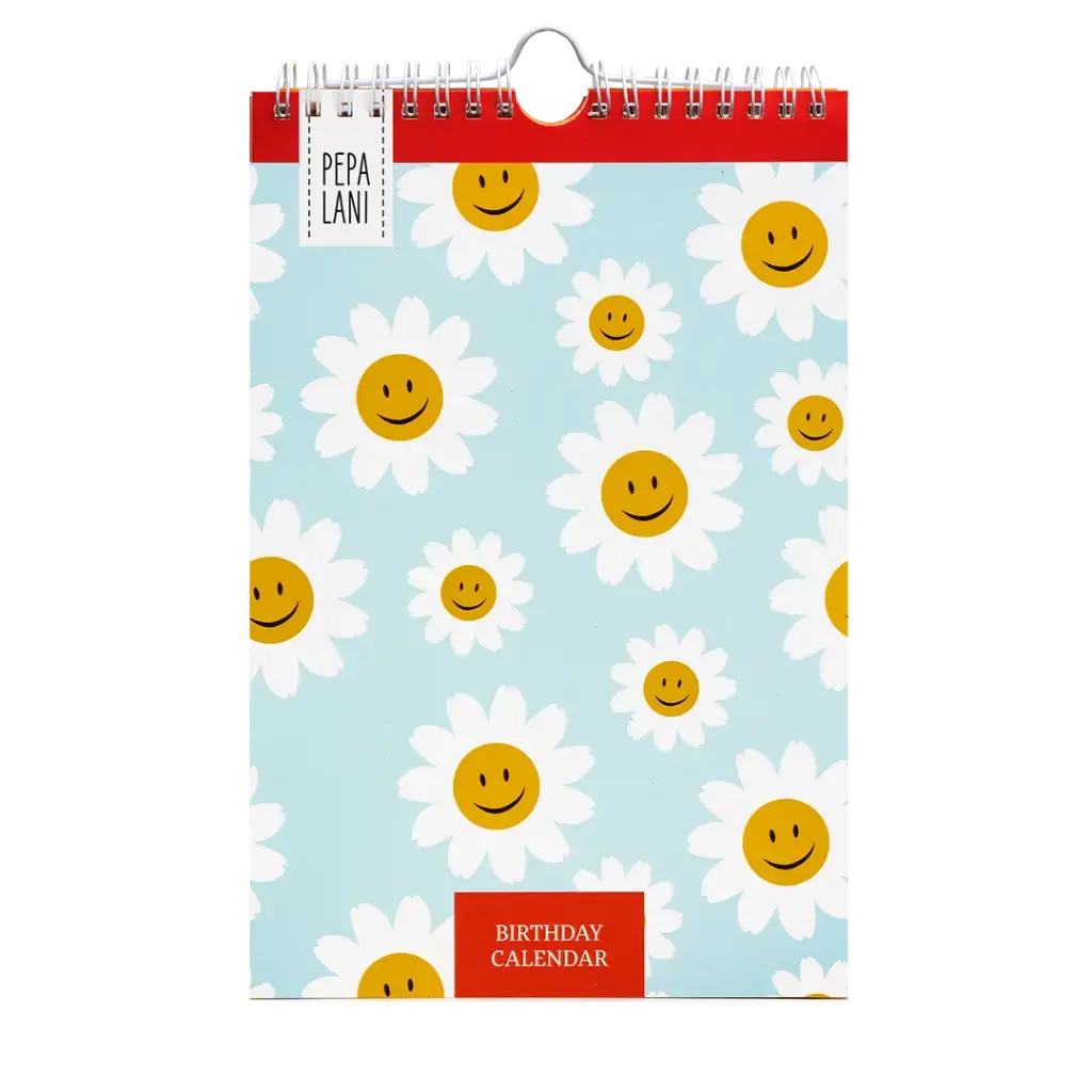 Pepa lani birthday calendar Flower smiley flowers 