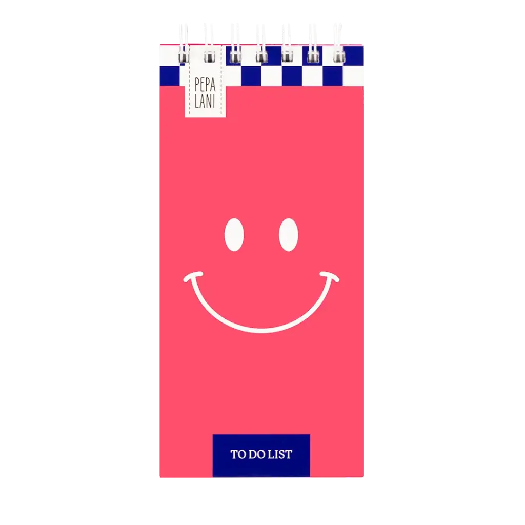 Pepa lani to do list Flower smiley pink 