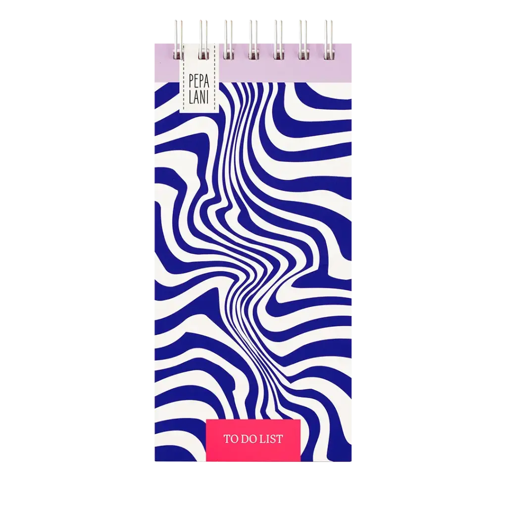 Pepa lani to do list Flower waves blauw 