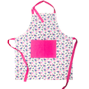 Kitsch Kitchen apron Mercado de Flores blue