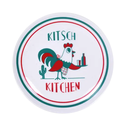 [KK.80035] Kitsch Kitchen bord 21cm El Restaurante el camarero