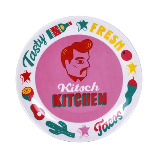 [KK.80037] Kitsch Kitchen plate 21cm El Restaurante el signor