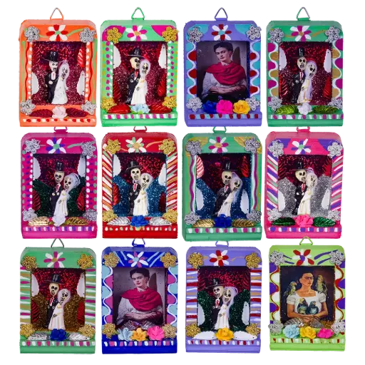 [KK.70141] Kitsch Kitchen Folclorico small houten nichos assorti