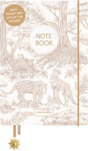 [PMONO.10082] Pimpelmees Mono Savannah Stories notebook leopard warm nude FSC 
