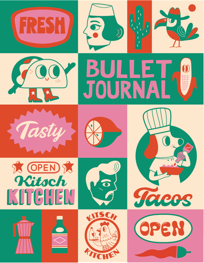 [KK.10031] Kitsch Kitchen bullet journal El Restaurante Tasty Taco