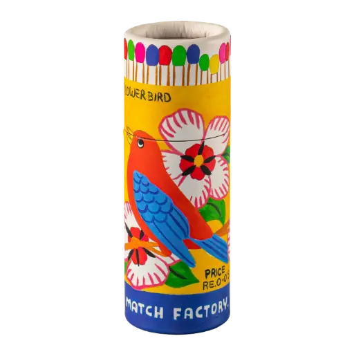 [CM008] Archivist Flowerbird Small Cylinder Matches