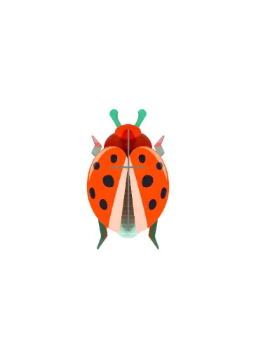 [IMA125] Studio Roof Coccinelle Rouge