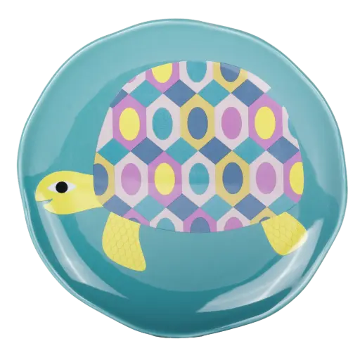 [KK.80054] Kitsch Kitchen small plate round Sealife turtle