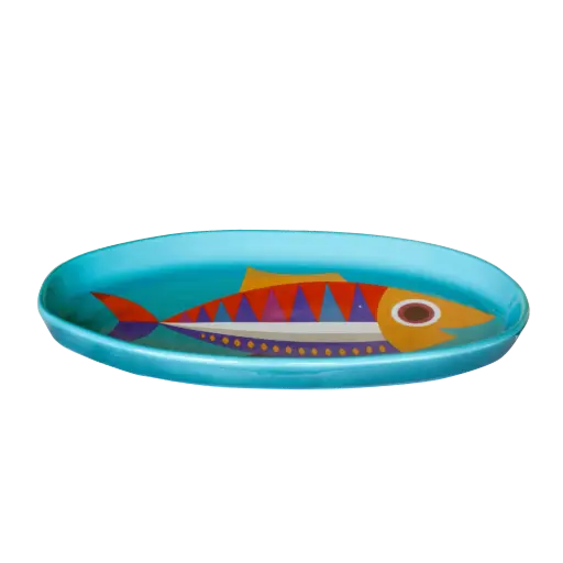 [KK.80058] Kitsch Kitchen serving platter Sealife long fish